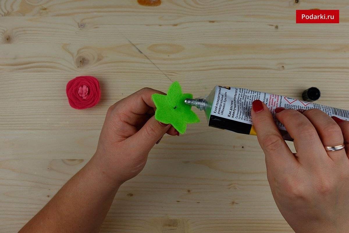 Красивые цветы из ткани