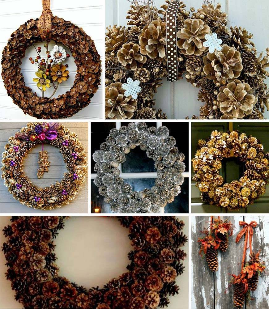 Поделки из шишек и пластилина