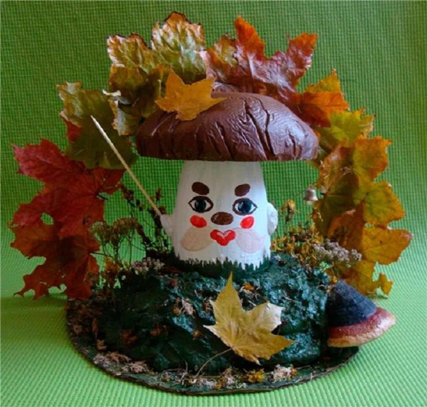 Поделки из природного материала на тему осень - идеи для детского сада и начальной школы