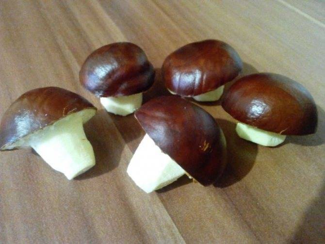 Поделки из каштанов