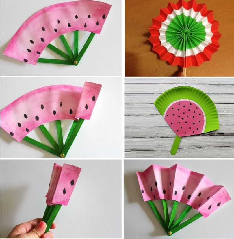 Веер из бумаги своими руками