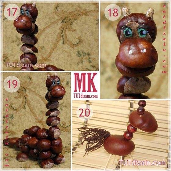 Поделки из каштанов