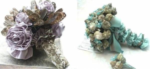 Букеты из ракушек