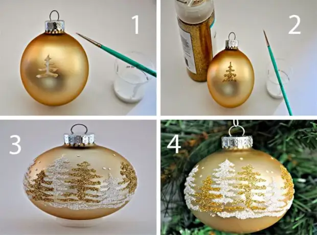 Роспись ёлочных шаров