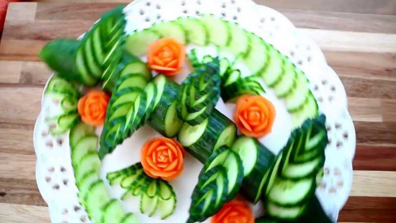 Поделки из овощей и фруктов в технике карвинг