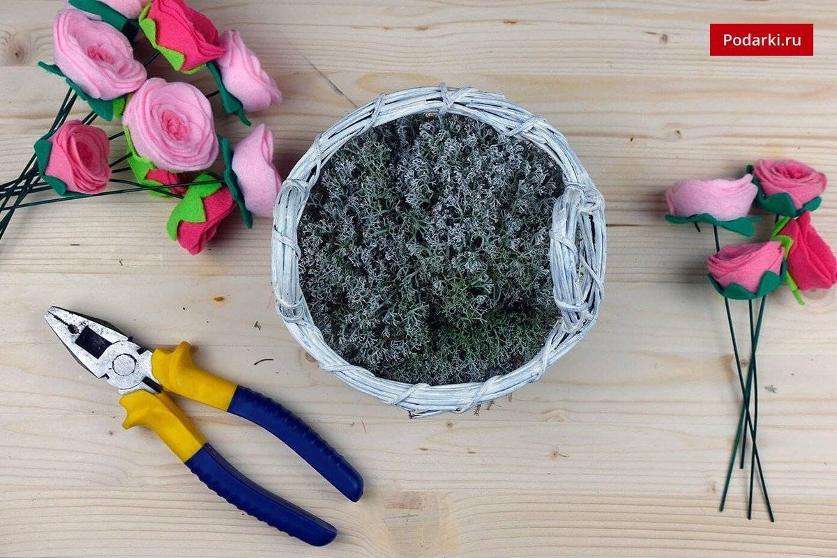 Красивые цветы из ткани