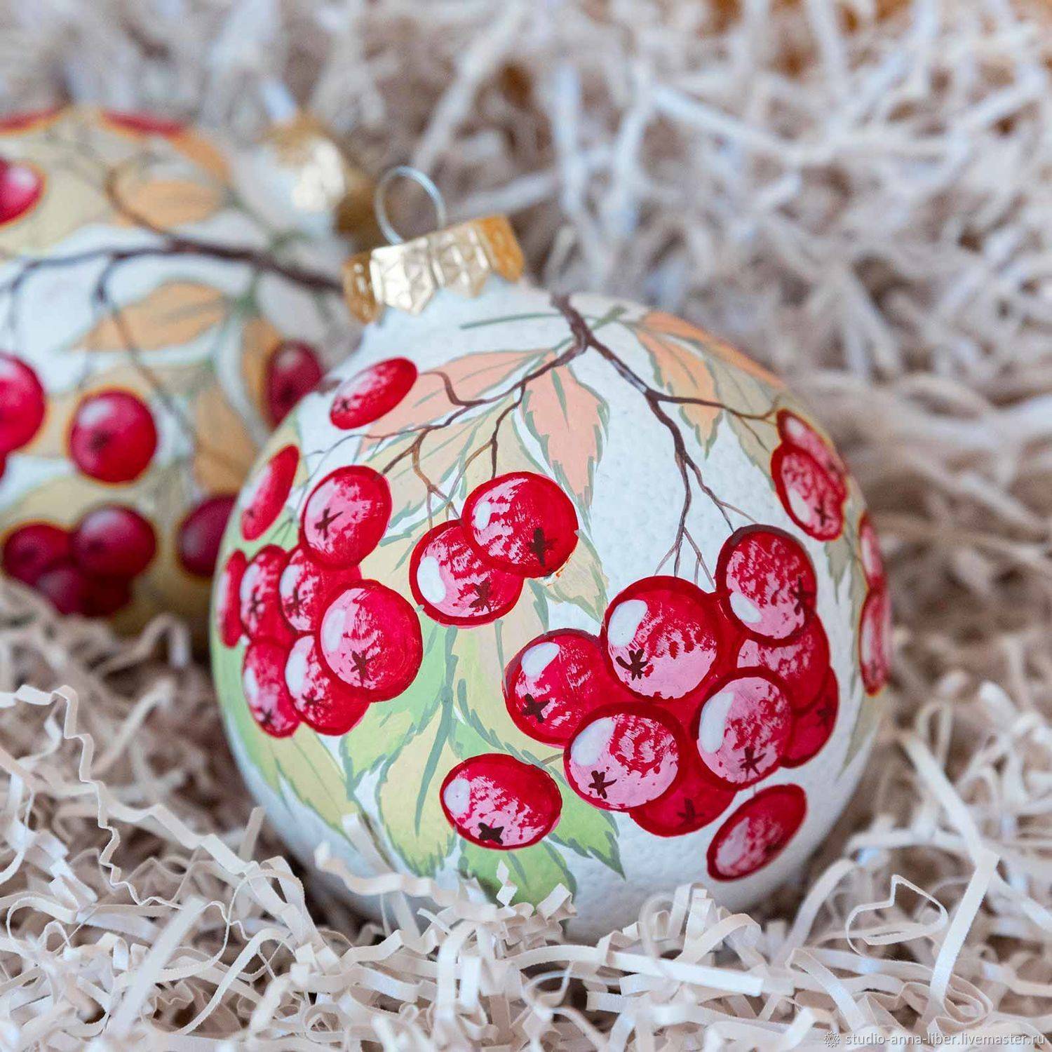Роспись ёлочных шаров, пошаговые мастер классы