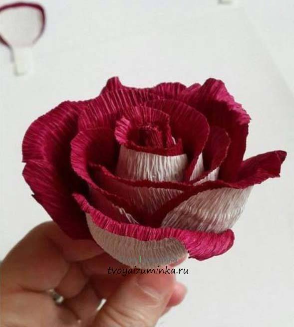Розы из бумаги