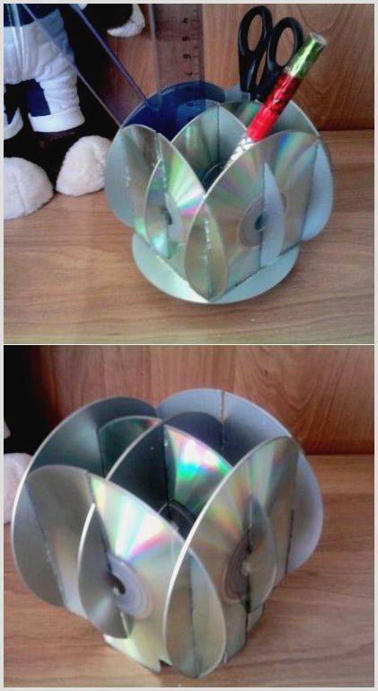 Поделки из дисков: поэтапный мастер-класс по созданию своими руками, креативные идеи поделок разной сложности + простые схемы для начинающих