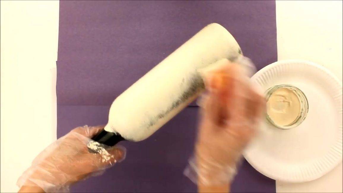 Декупаж бутылки шампанского