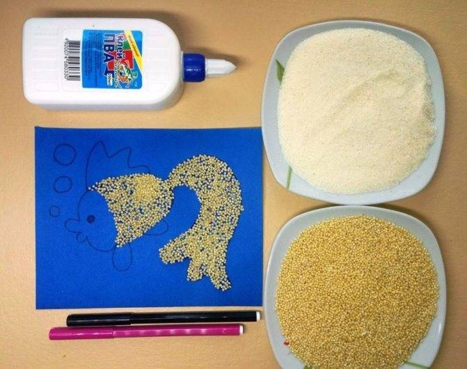 Поделки из крупы