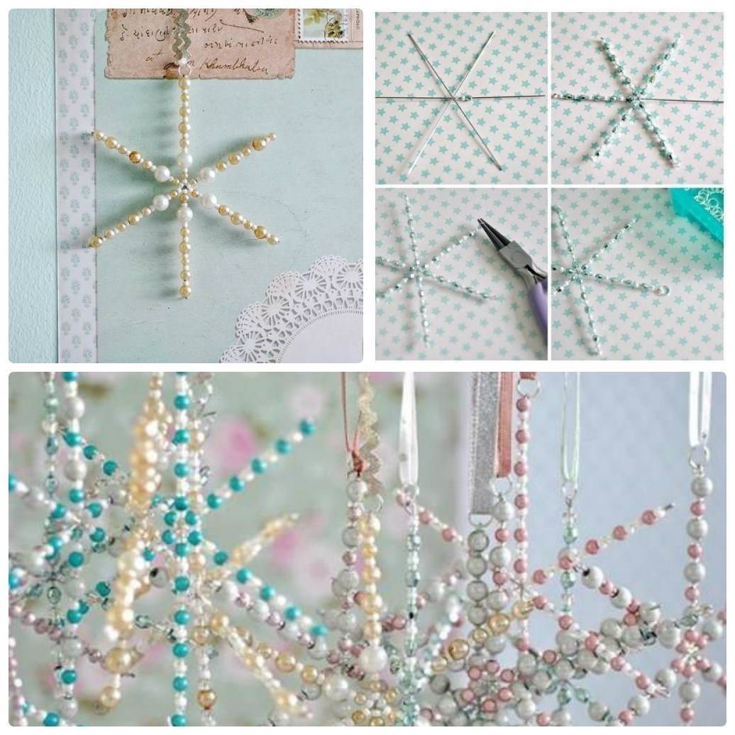 Новогодние поделки из бисера