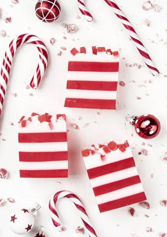 Новогоднее мыло ручной работы