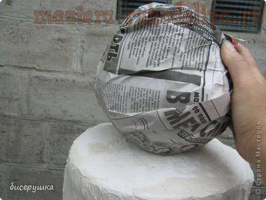 Шары из ниток и клея