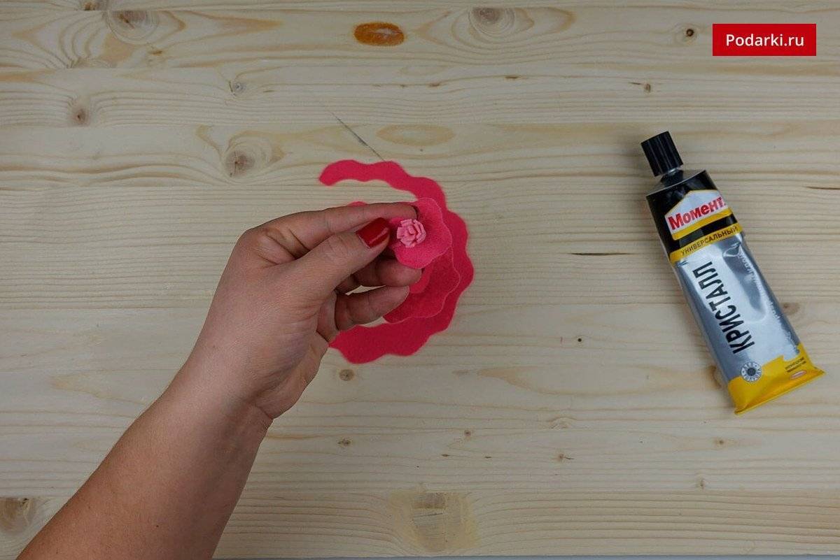 Красивые цветы из ткани