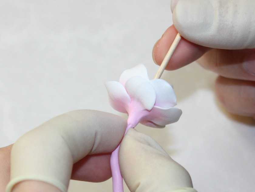 Цветы из холодного фарфора