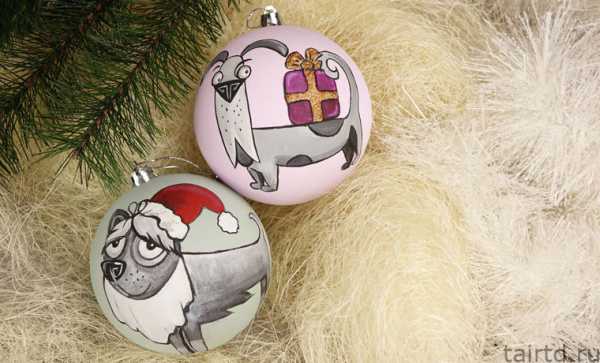 Роспись ёлочных шаров