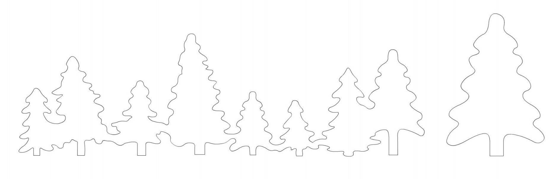 Новогодние трафареты для украшения окон