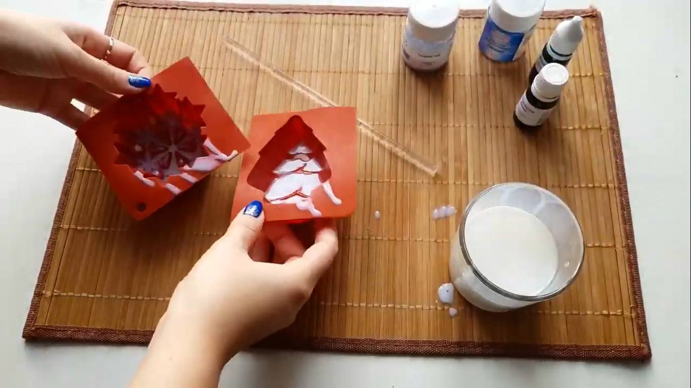 Новогоднее мыло ручной работы