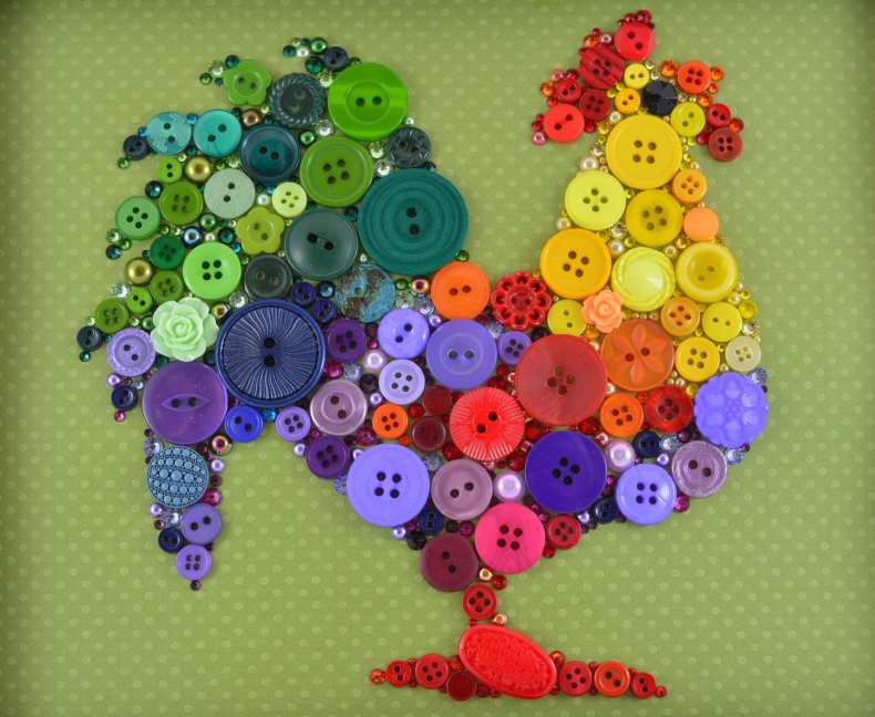 Панно из пуговиц своими руками