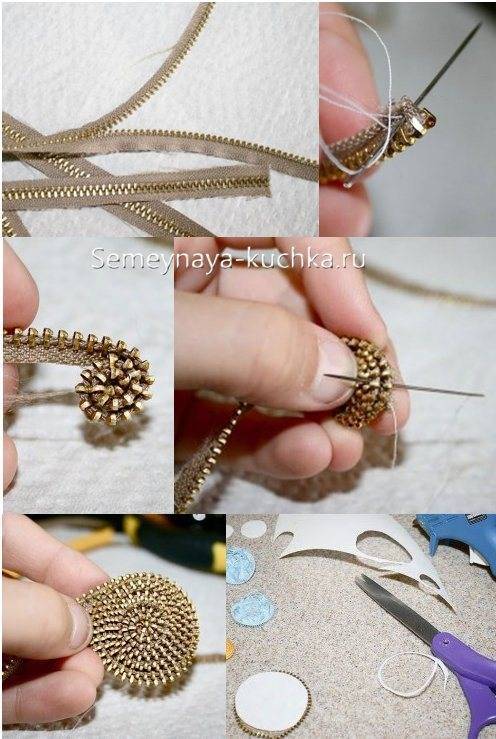 Украшения из молний