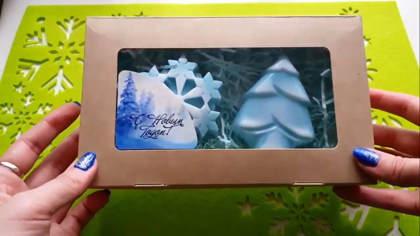 Новогоднее мыло ручной работы