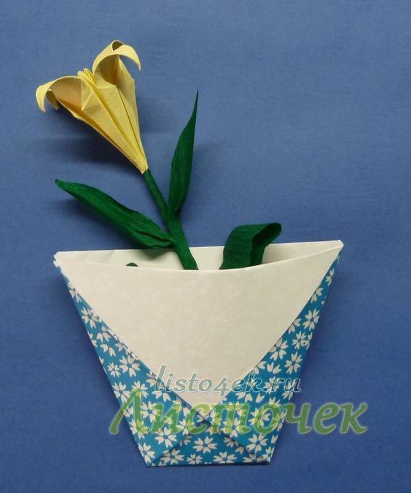 Лилия из бумаги — ТОП-100 фото лучших вариантов изделий. Мастер-класс с пошаговыми схемами и чертежами для создания лилии оригами своими руками