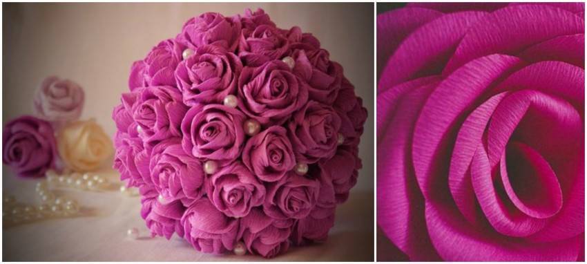 Розы из бумаги