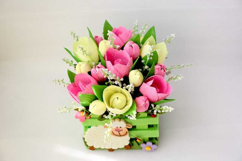 Поделка тюльпаны из бумаги — ТОП-100 фото интересных идей создания тюльпанов из бумаги + простая инструкция для начинающих