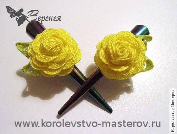 Поделки из атласных лент