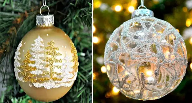 Роспись ёлочных шаров