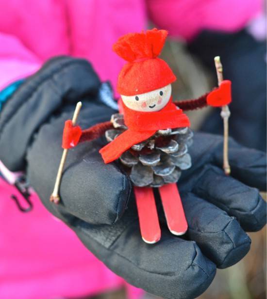 Поделки из шишек для детей