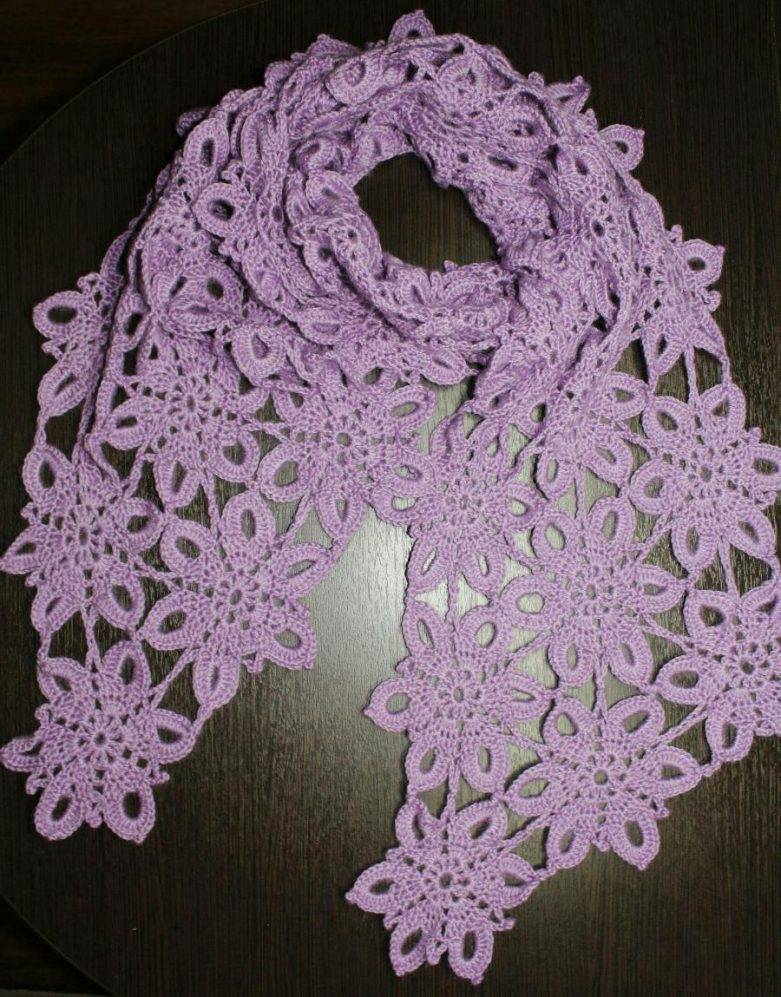 Ажурные шарфы крючком: ТОП-140 фото уникальных вариантов ажурных изделий. Простые схемы вязания своими руками для начинающих