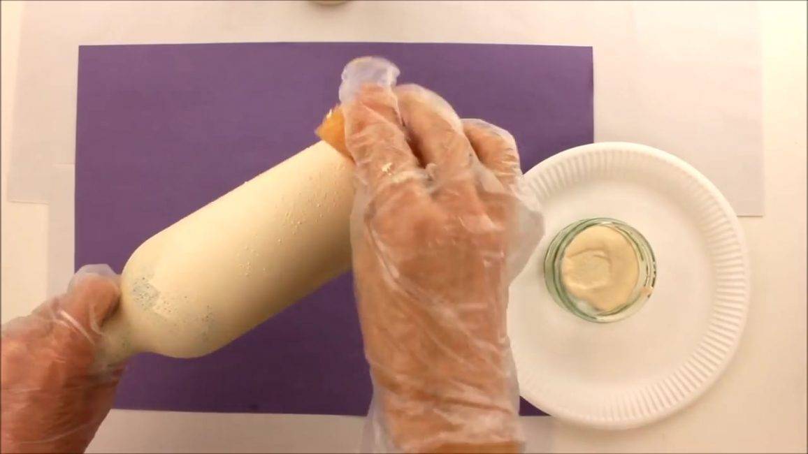 Декупаж бутылки шампанского