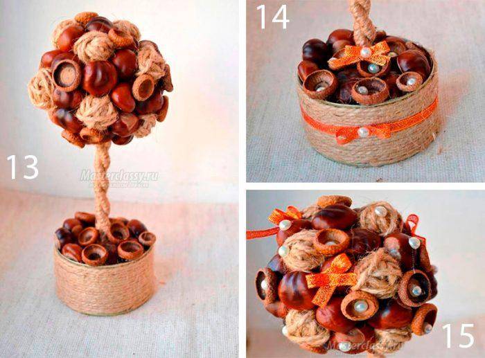 Поделки из каштанов