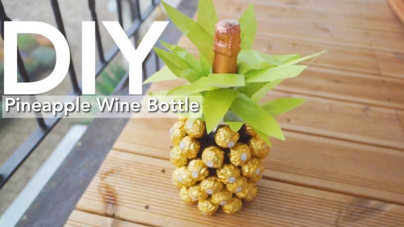 Ананас из шампанского и конфет