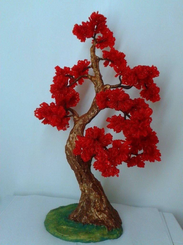 Деревья из бисера: красивые и необычные изделия из бисера своими руками. Подробная схема плетения деревьев + фото-примеры готовых работ