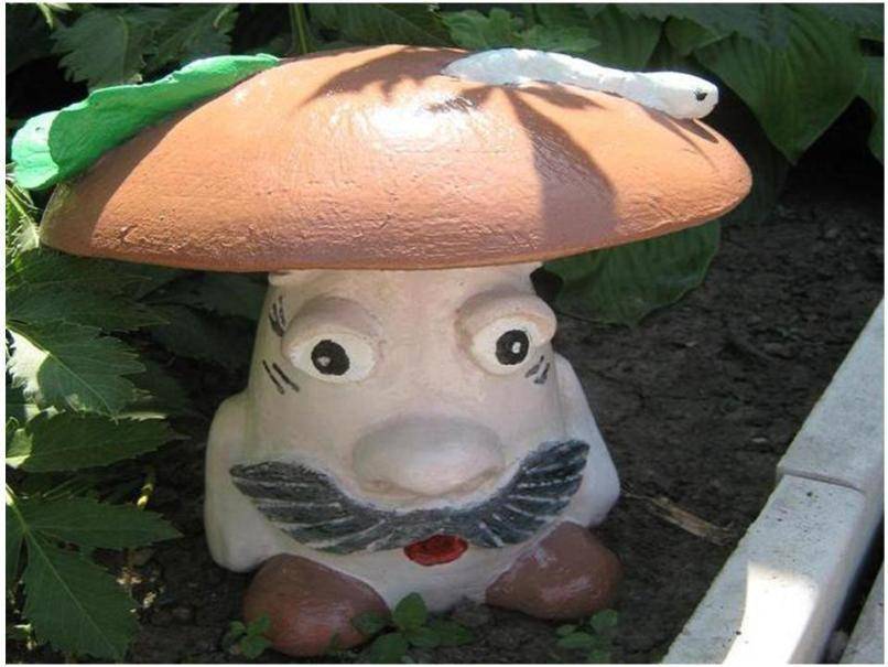 Садовые фигуры из монтажной пены