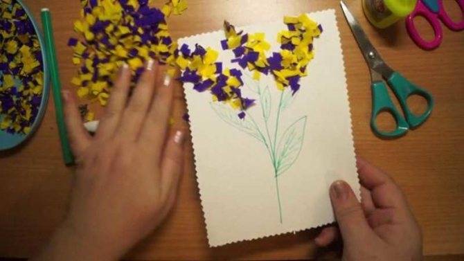 Аппликации из бумаги