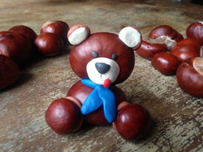Поделки из каштанов