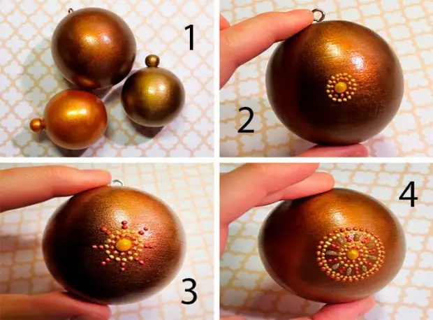 Роспись ёлочных шаров