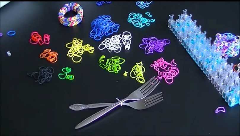 Браслеты из резинок: «Чешуя дракона»