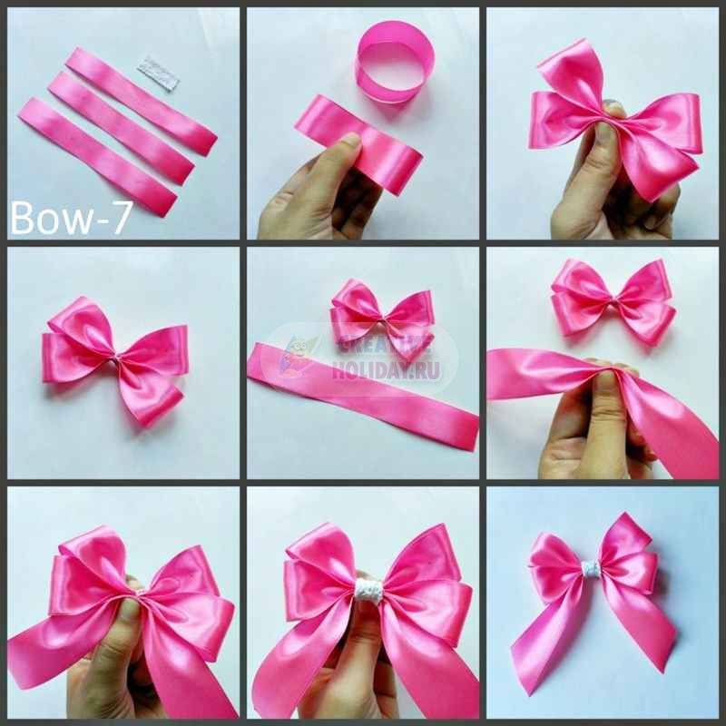 Как красиво завязать бант на подарочной коробке из ленты: схемы, пошаговая инструкция, видео