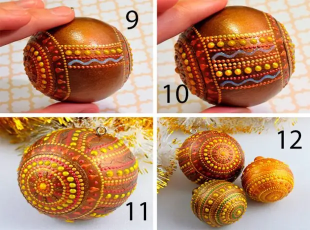 Роспись ёлочных шаров