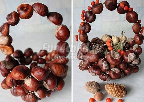 Поделки из каштанов