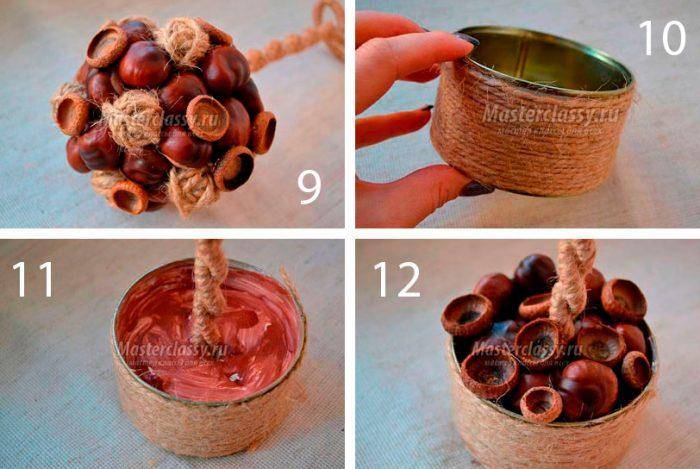 Поделки из каштанов