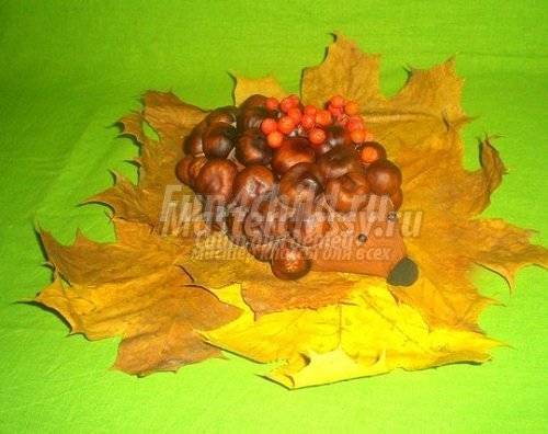 Поделки из каштанов