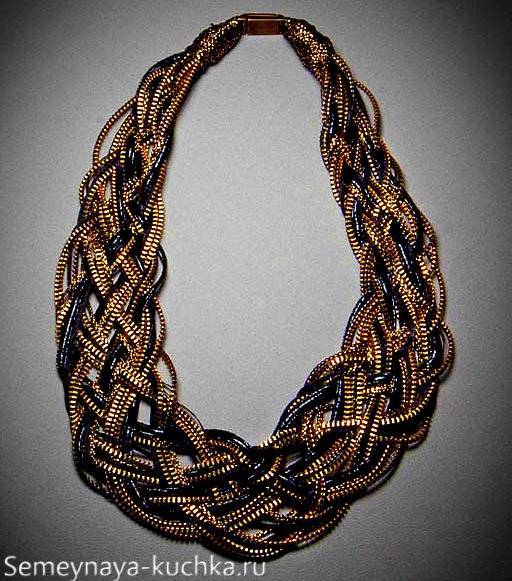 Украшения из молний