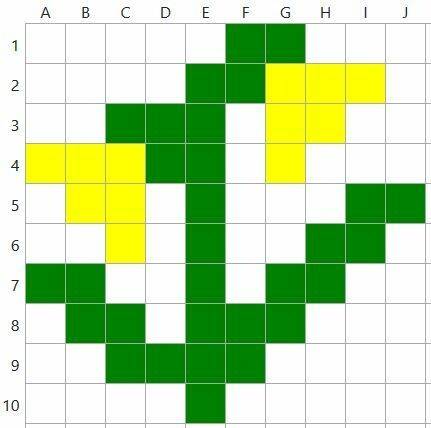 Рисунки по клеточкам, схемы