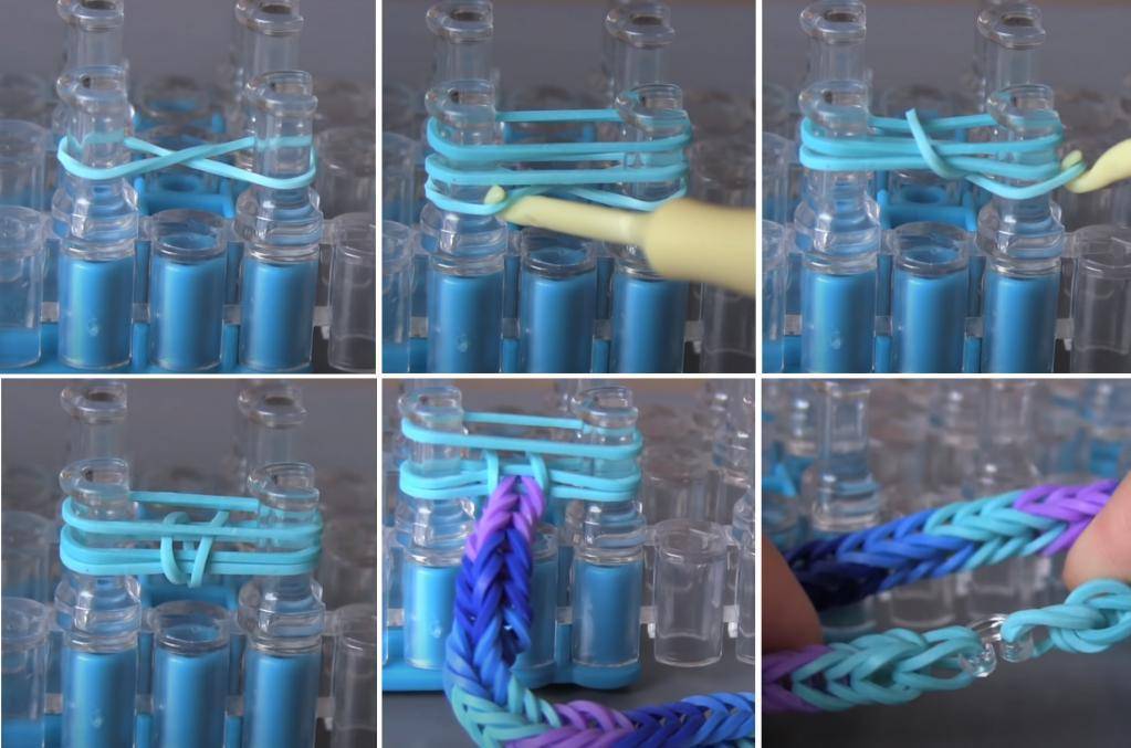 Плетение браслетов из резинок